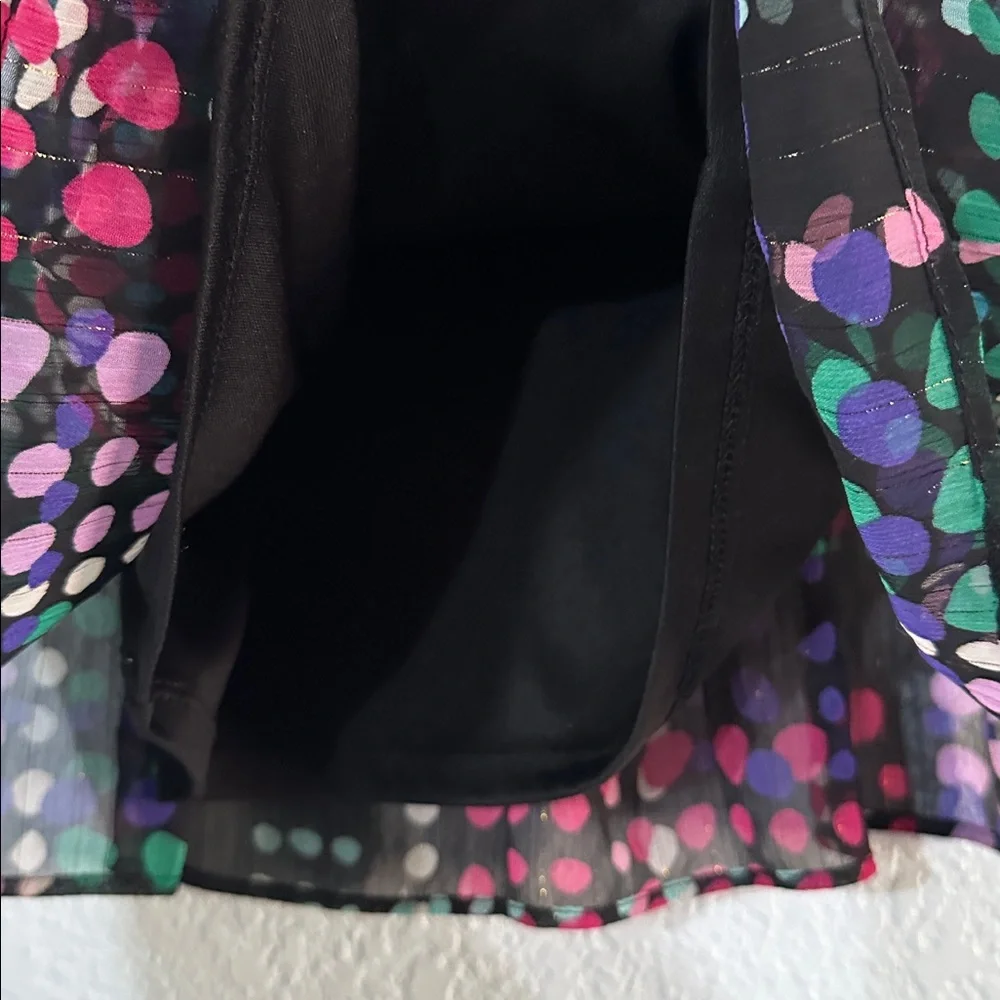 Kate Spade Kids Multicolor Ruffles Flowing Polka Dot Pink Purple Dress 18 months